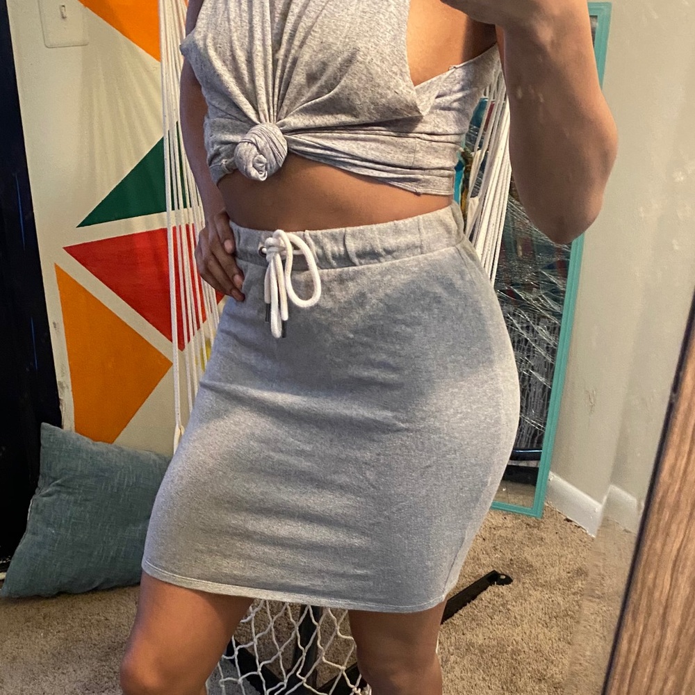 Grey Sweater Skirt
